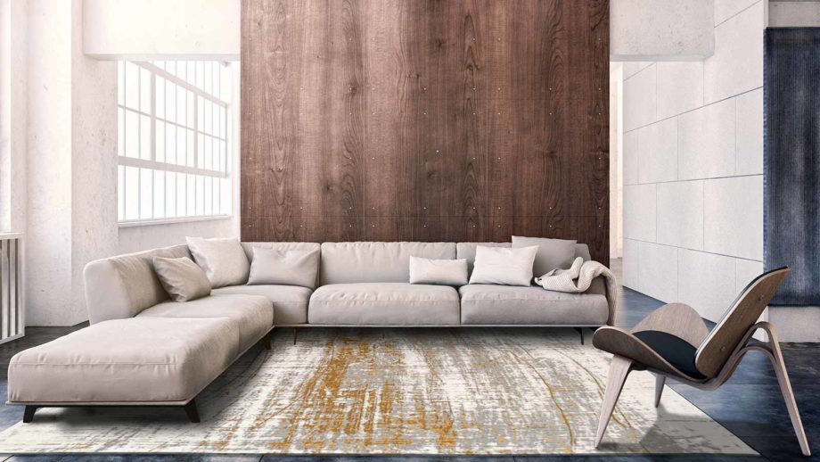 Louis De Poortere teppe LX 8419 Mad Men Griff Columbus Gold interior