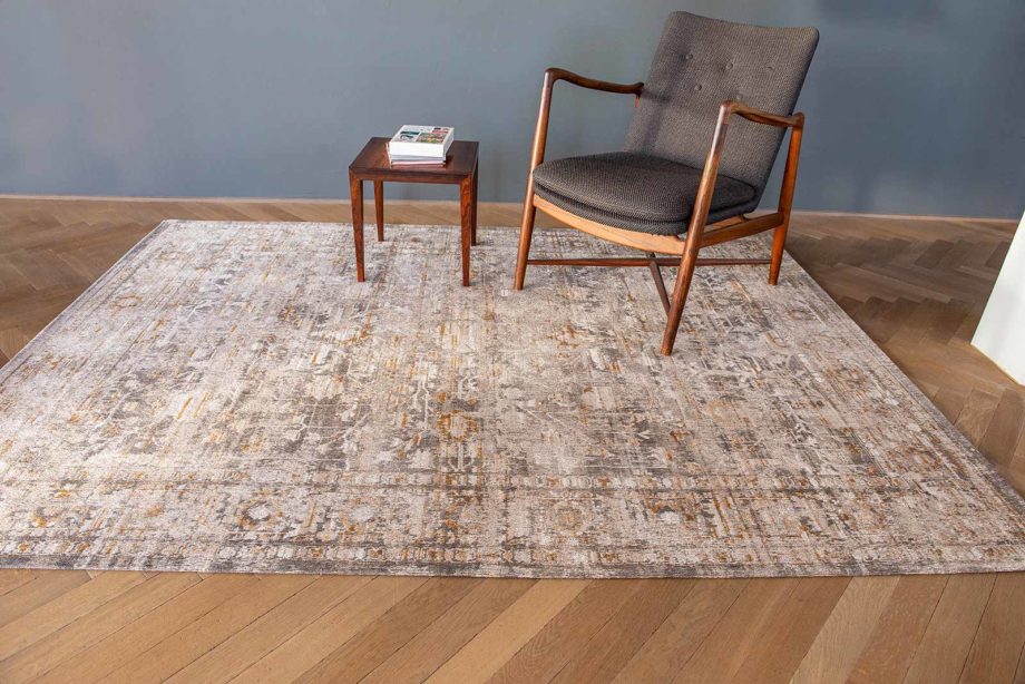 Louis De Poortere teppe LX 8884 Antiquarian Ushak Suleiman Grey interior