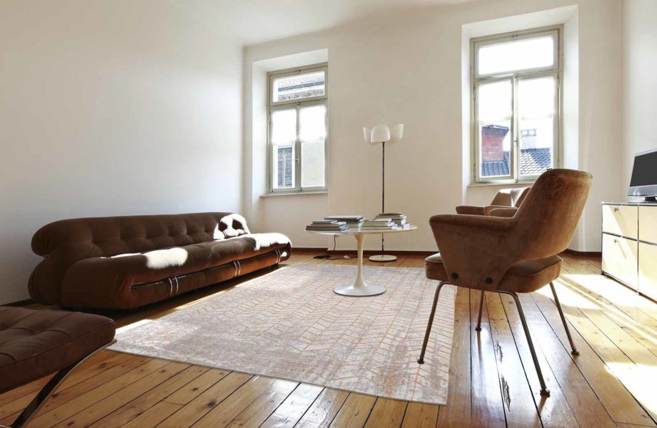 Louis De Poortere teppe LX 8928 Mad Men Jacobs Ladder Central Yellow interior