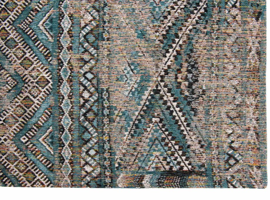 Louis De Poortere teppe LX 9110 Antiquarian Kilim Zemmuri Blue corner