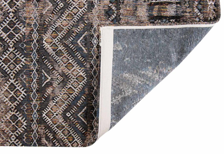 Louis De Poortere teppe LX 9113 Antiquarian Kilim Black Rabat back