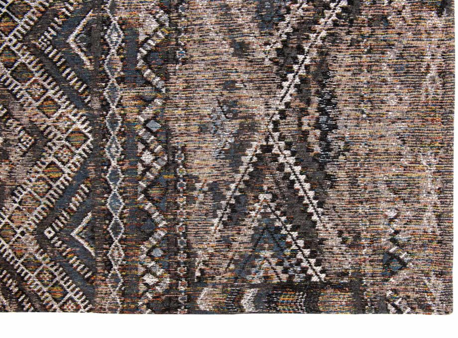 Louis De Poortere teppe LX 9113 Antiquarian Kilim Black Rabat corner