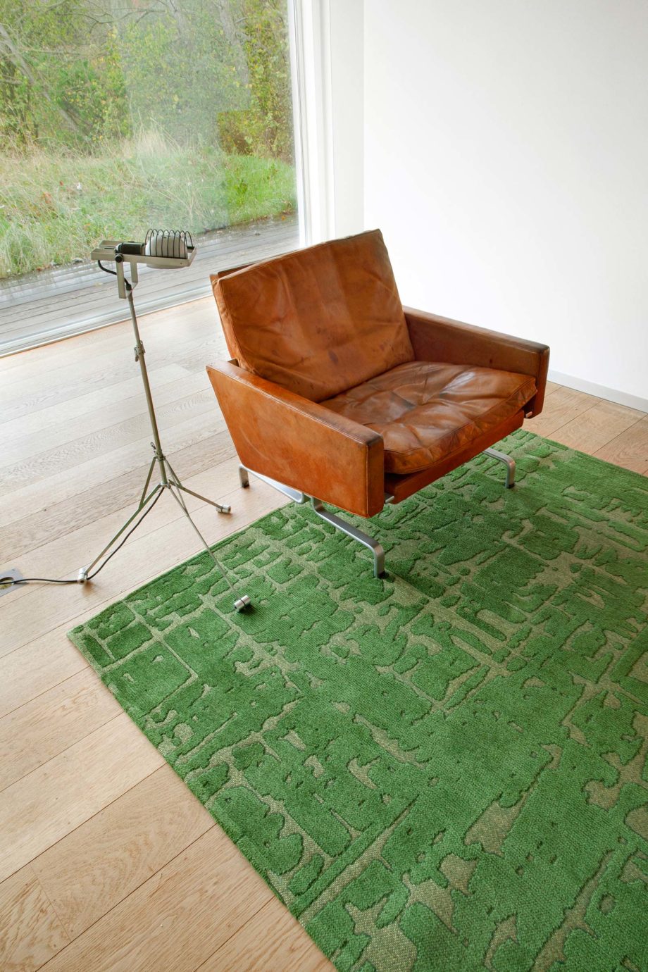 Louis De Poortere teppe LX 9202 Structures Baobab Perrier Green interior 2
