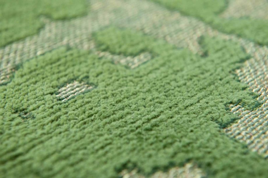 Louis De Poortere teppe LX 9202 Structures Baobab Perrier Green zoom 1