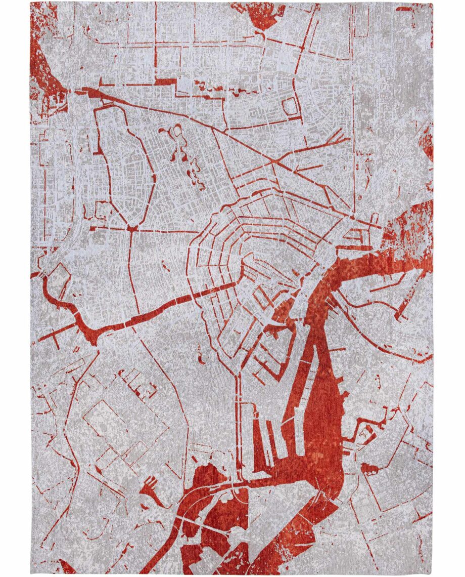 Louis De Poortere teppe Cities Amsterdam 9323 Orange Cut