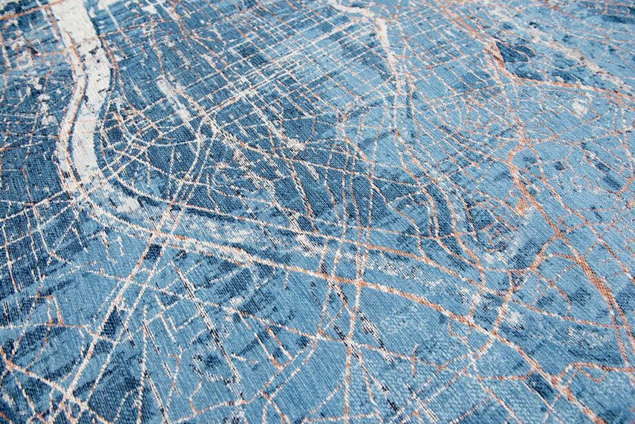 Louis De Poortere teppe Cities Tokyo 9314 Conductive Blue zoom 2