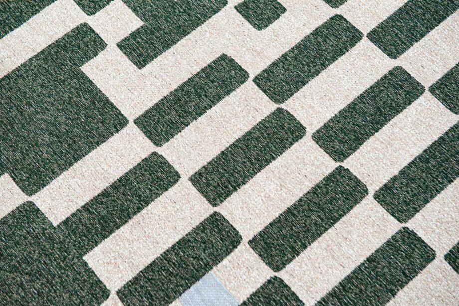 Louis De Poortere teppe Craft Chess 9339 Deep Green zoom 2