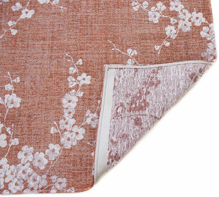 Louis De Poortere teppe Sakura 9371 Copper Pink back
