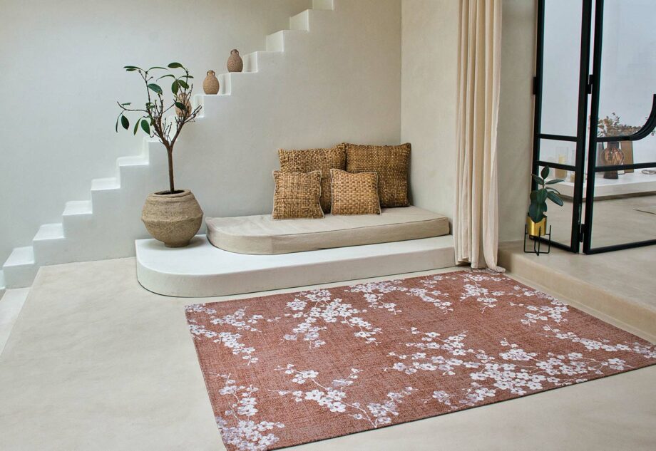 Louis De Poortere teppe Sakura 9371 Copper Pink interior 2