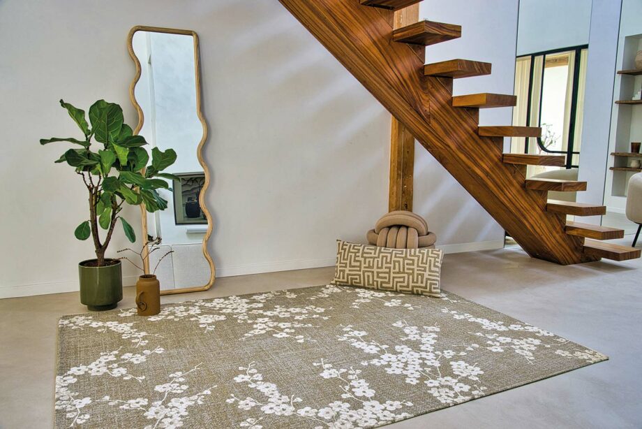 Louis De Poortere teppe Sakura 9372 Wet Garden interior 1