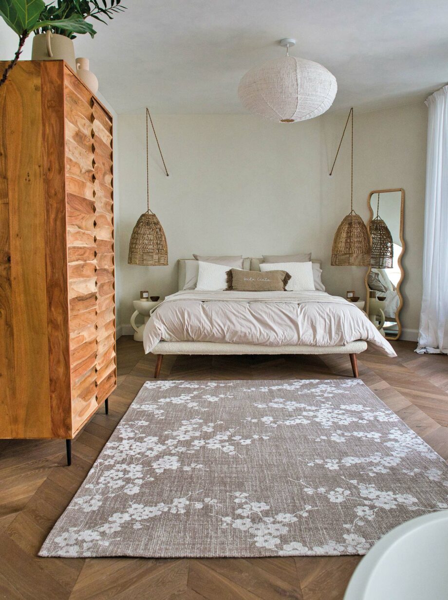 Louis De Poortere teppe Sakura 9373 Morning Mist interior 1
