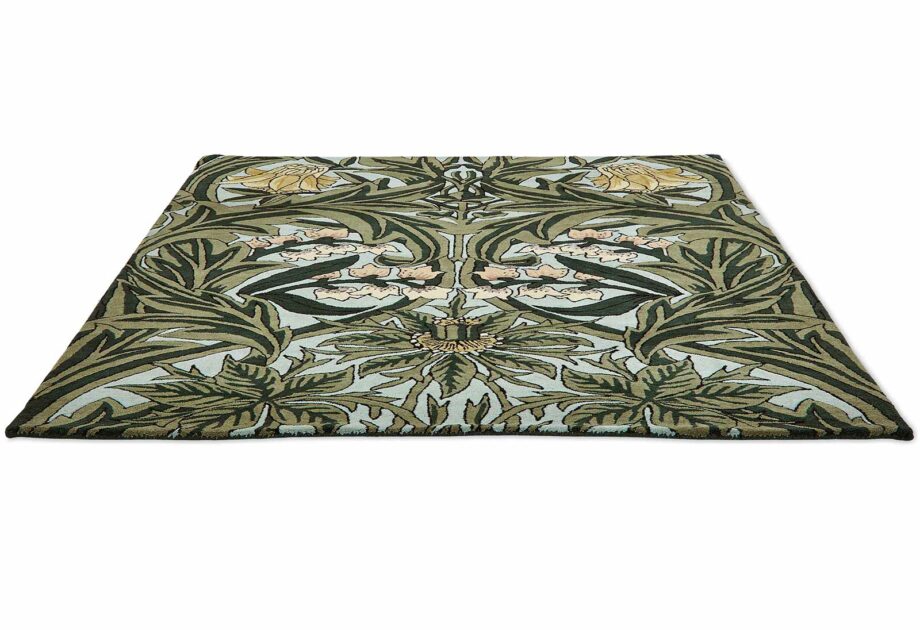 Morris Co Bluebell Leafy Arbour Green 127607 D