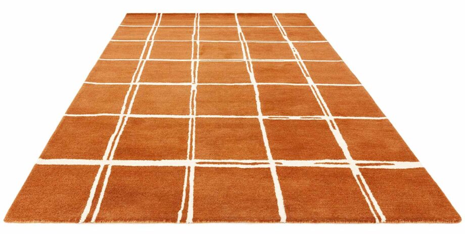 Asiatic teppe Albany Grid Rust 1 3D