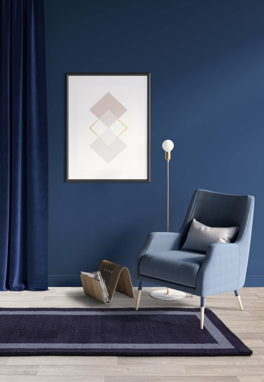 Asiatic teppe Albi Navy runner interior