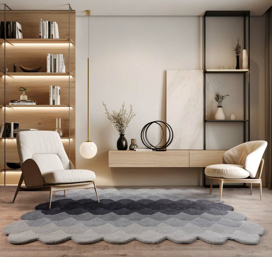 Asiatic teppe Hive Charcoal interior