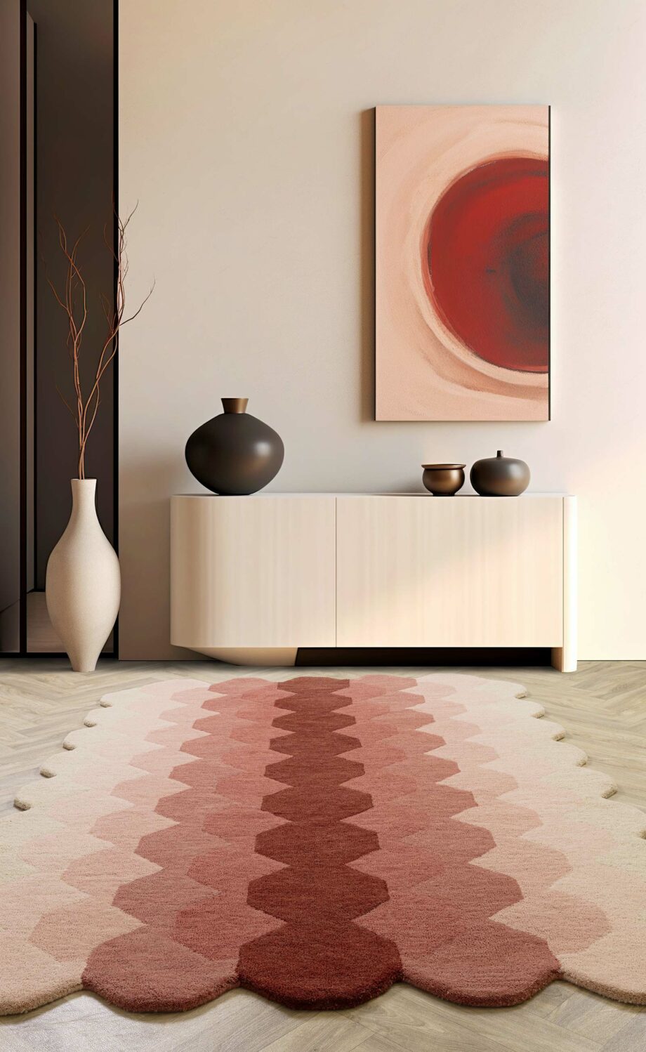 Asiatic teppe Hive Pink interior