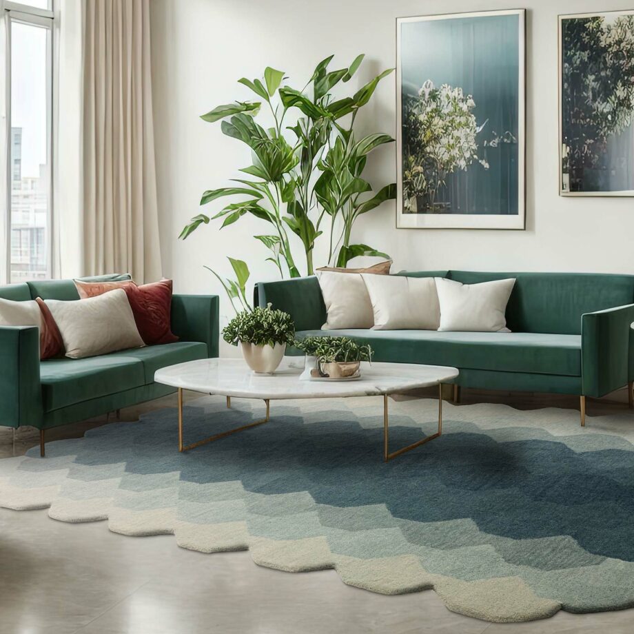 Asiatic teppe Hive Teal interior square