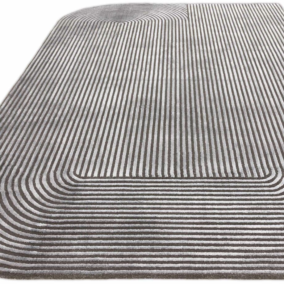 Asiatic teppe Kuza Shape Black Charcoal 1