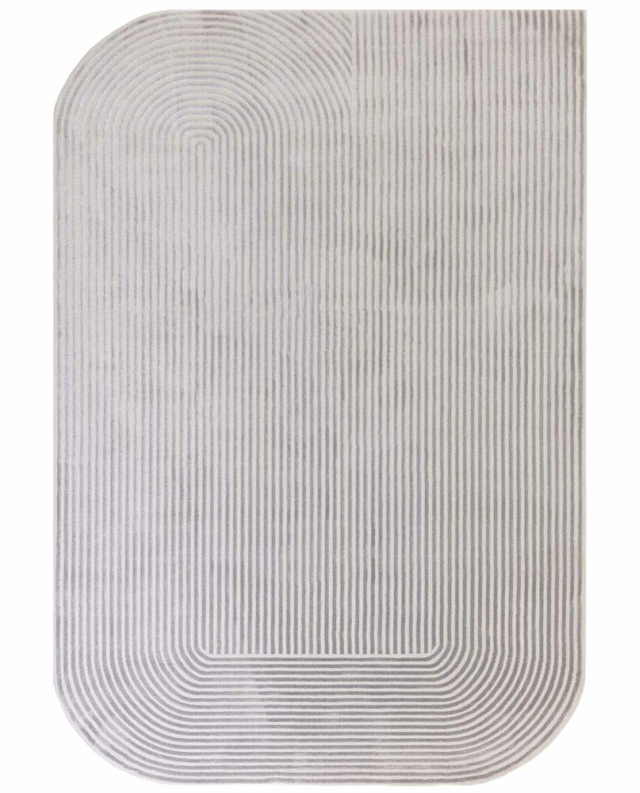 Asiatic teppe Kuza Shape Silver Grey