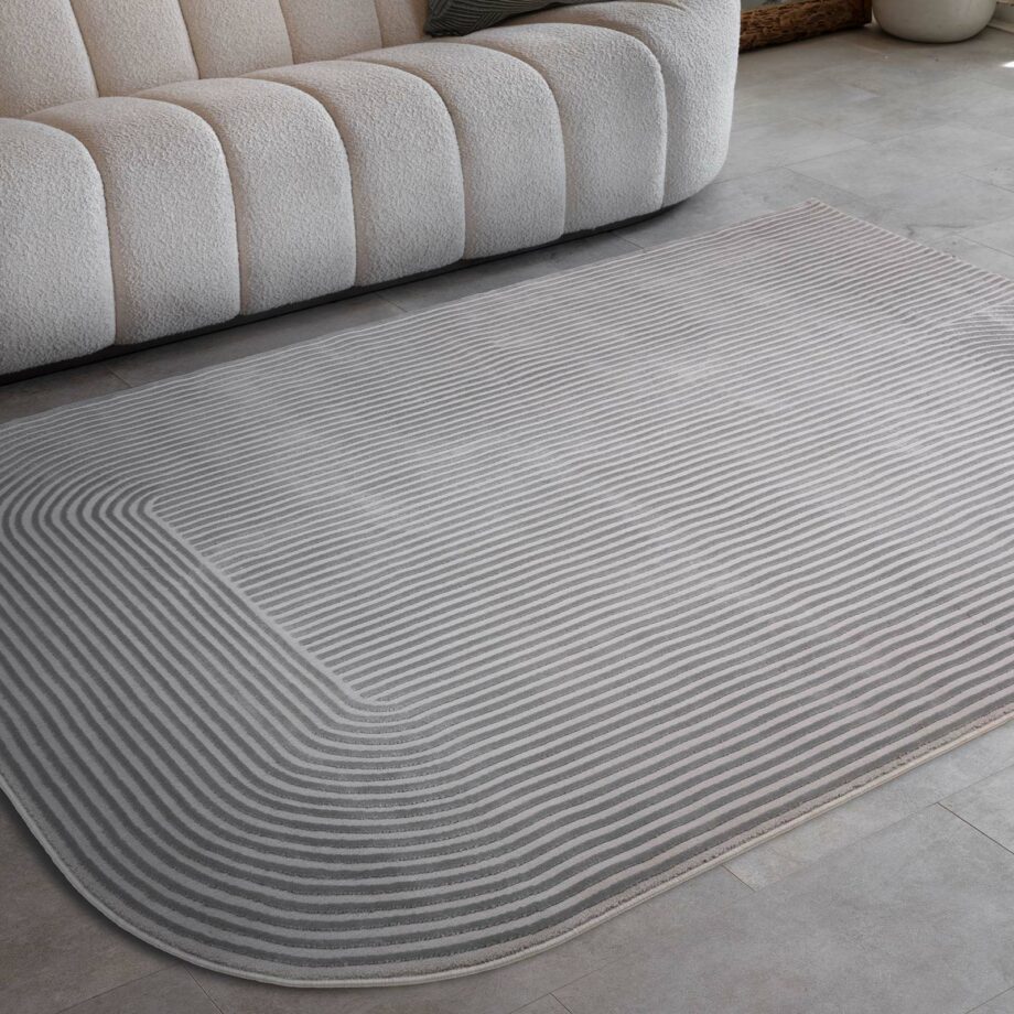 Asiatic teppe Kuza Shape Silver Grey interior square