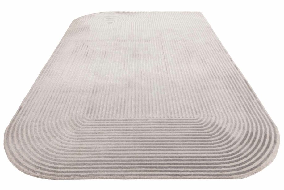 Asiatic teppe Kuza shape silver grey 3D
