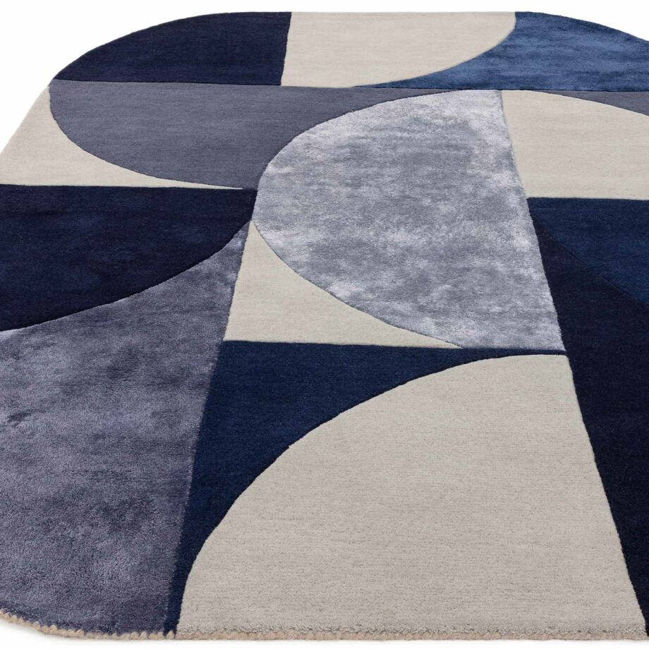 Asiatic teppe Matrix 74 Oval Indigo 1