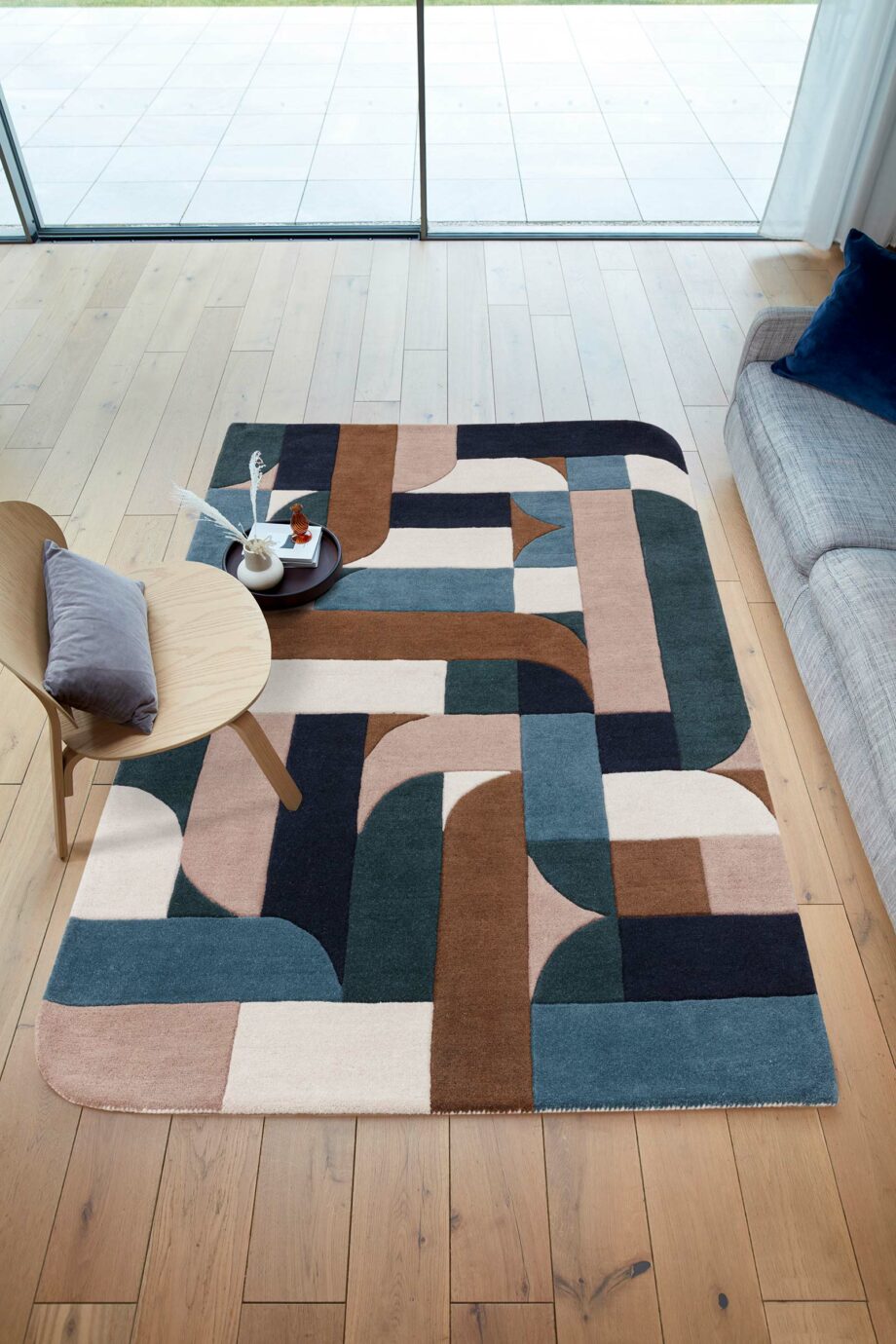 Asiatic teppe Matrix 89 Klotski Teal interior