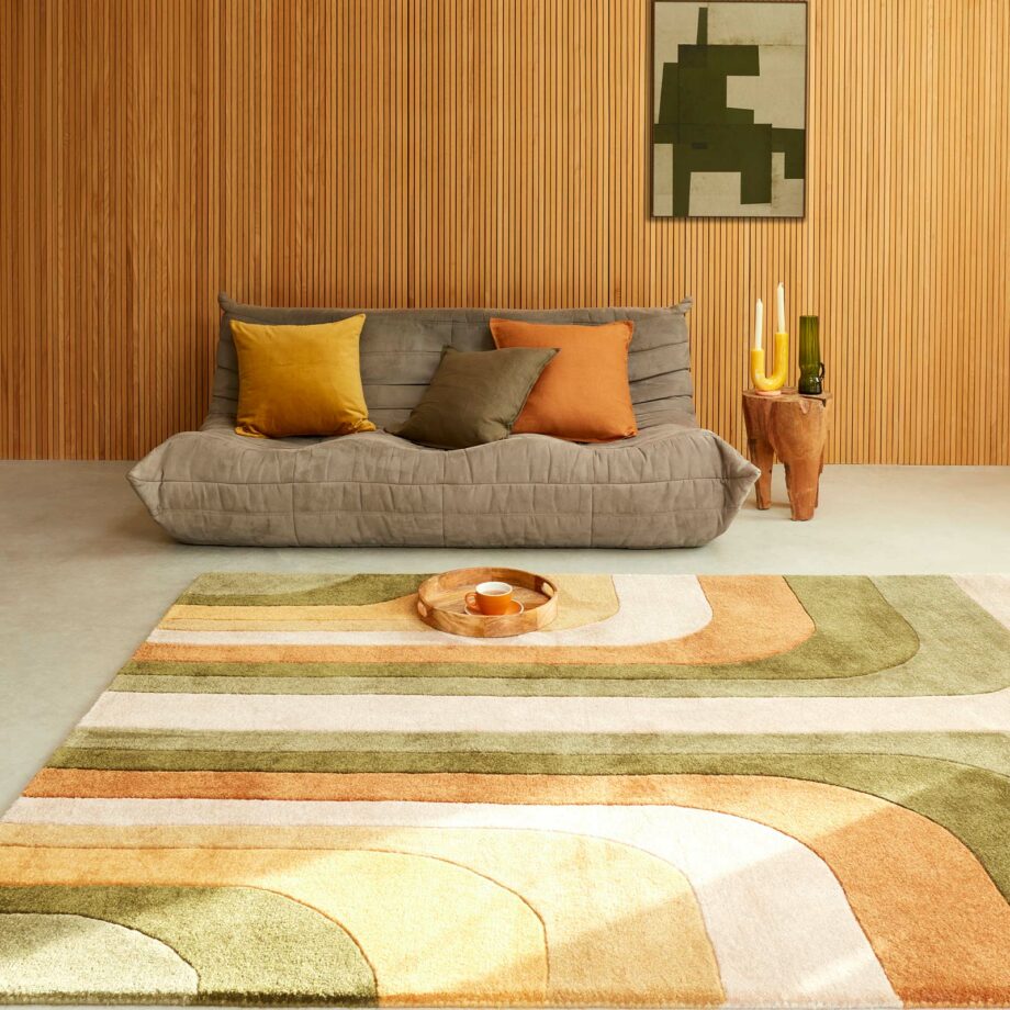 Asiatic teppe Romy 02 Retro Green interior square
