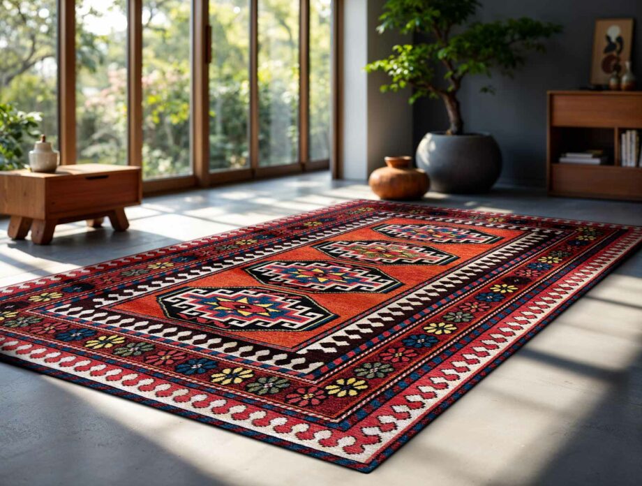 Louis De Poortere teppe Antiquarian Antalia 9844 Antalia Red Mix ambiance