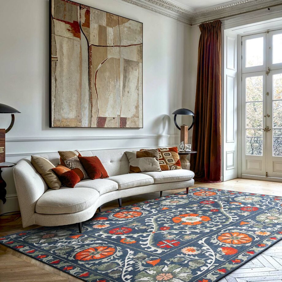 Louis De Poortere teppe Antiquarian Suzani 9730 Nordic Ambiance