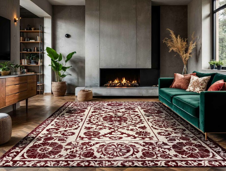 Louis De Poortere teppe Antiquarian Suzani 9734 Zephyr Ambiance