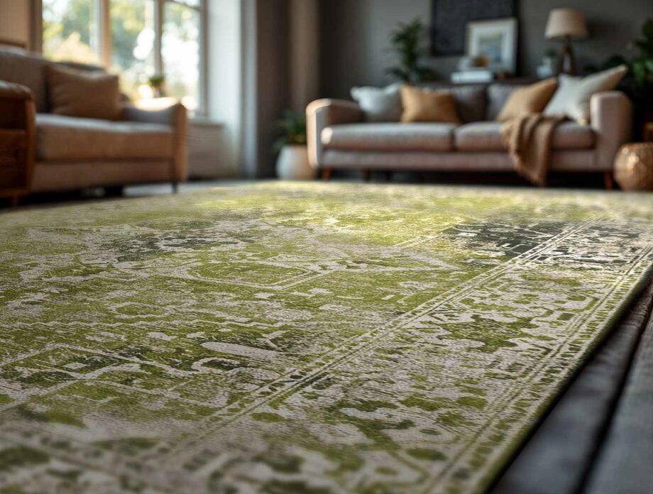 Louis De Poortere teppe Antiquarian Tabriz 9645 Olive Wood Ambiance 2