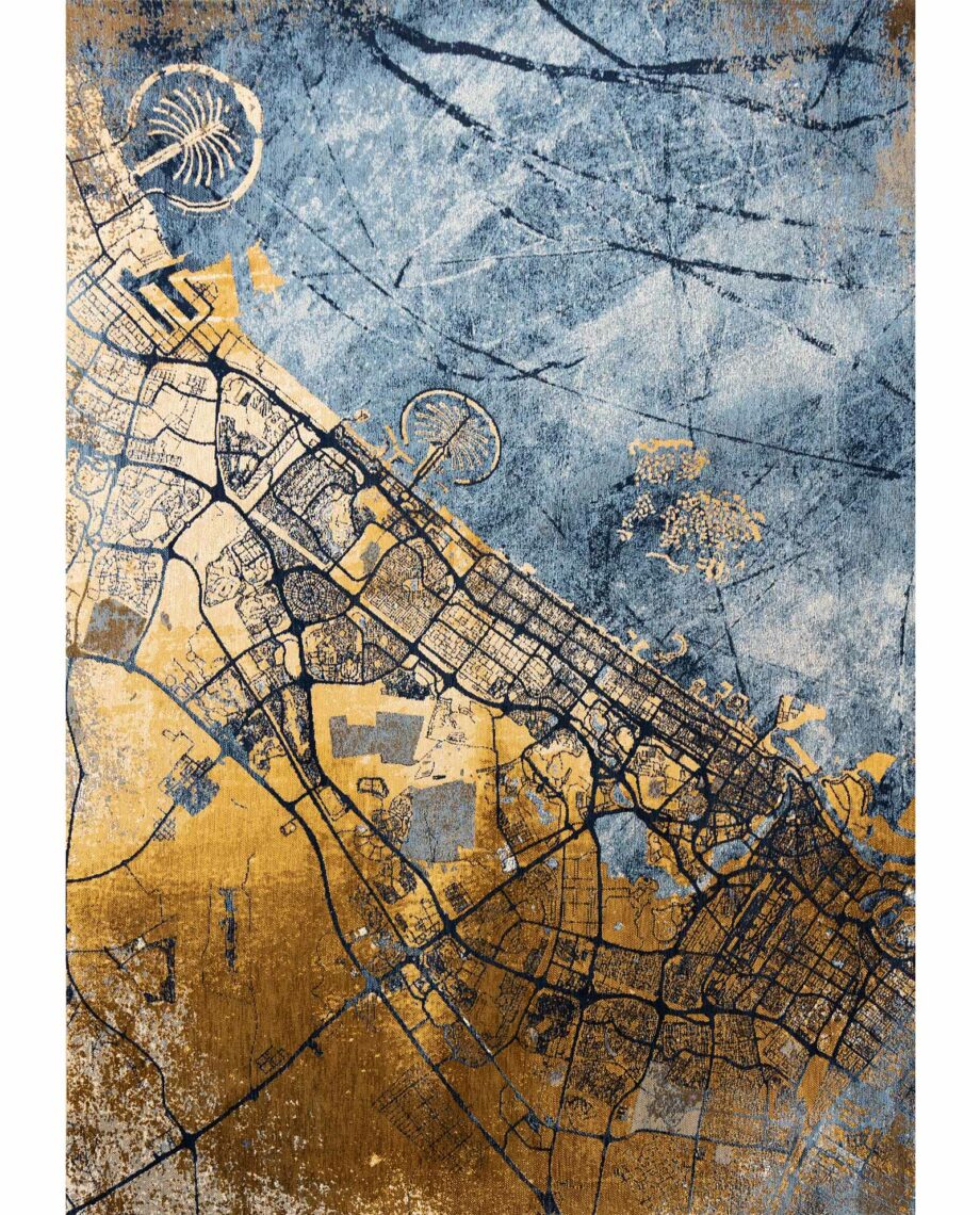 Louis De Poortere teppe Cities Dubai 9698 Gold Sea