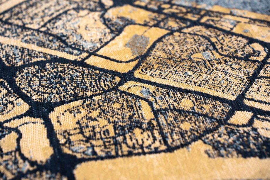 Louis De Poortere teppe Cities Dubai 9698 Gold Sea zoom 5
