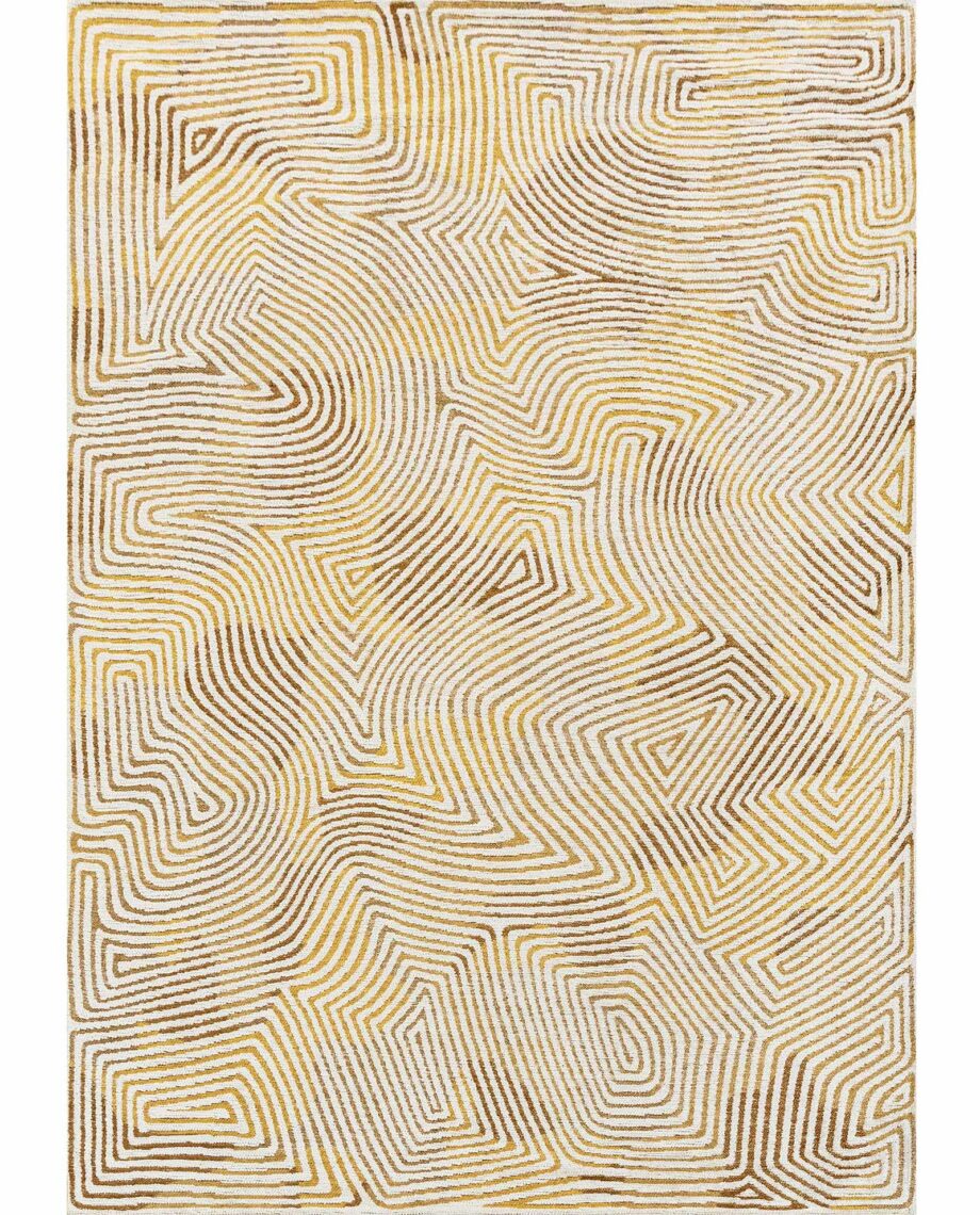 Louis De Poortere teppe Meditation Coral 9799 Yellowhippy