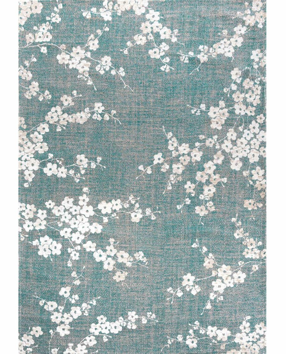 Louis De Poortere teppe Sakura 9850 Sakura Lake Blue