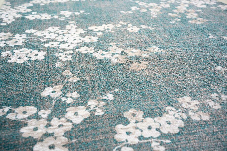 Louis De Poortere teppe Sakura 9850 Sakura Lake Blue zoom