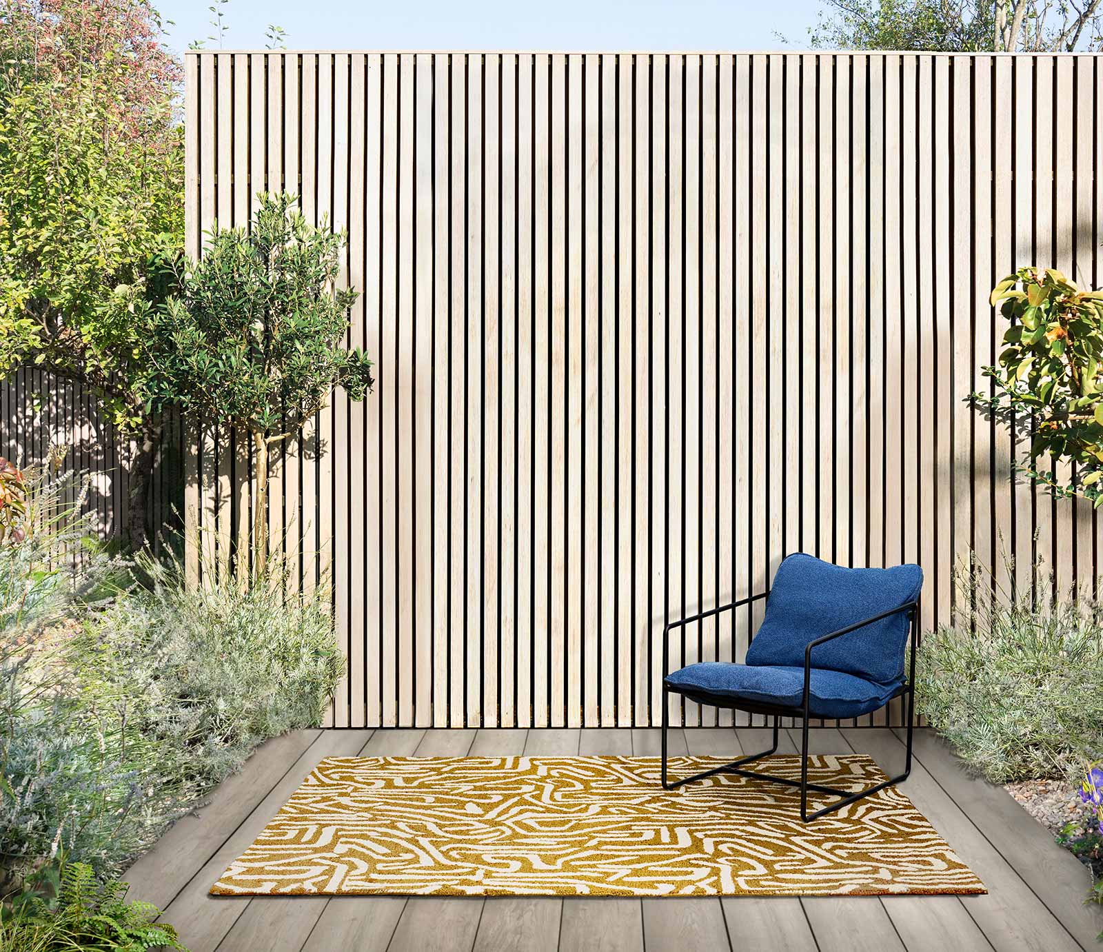 Harlequin Melodic Ochre Gold 443606 interior A outdoor