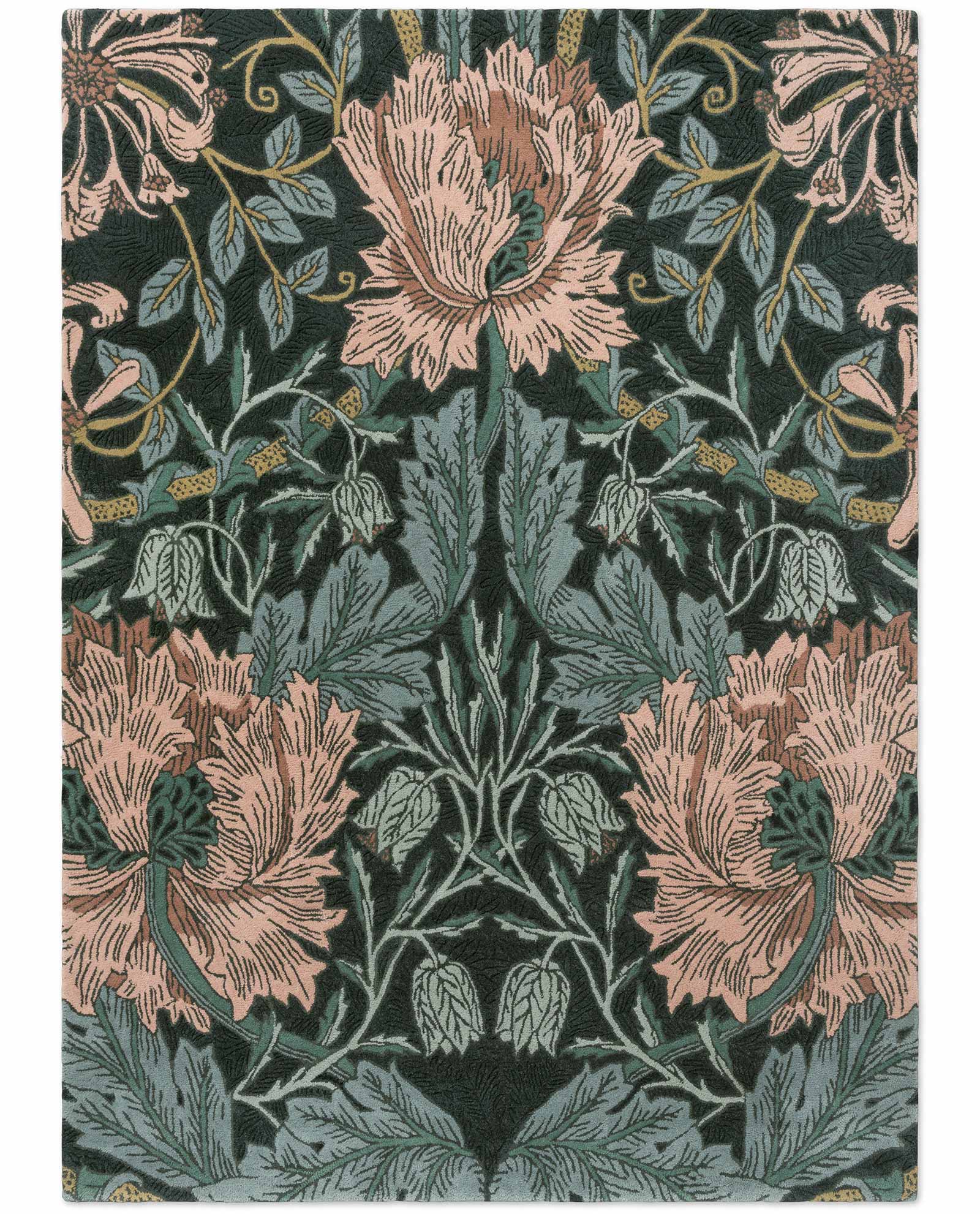 Morris Co Honeysuckle Tulip Teal 130407 A