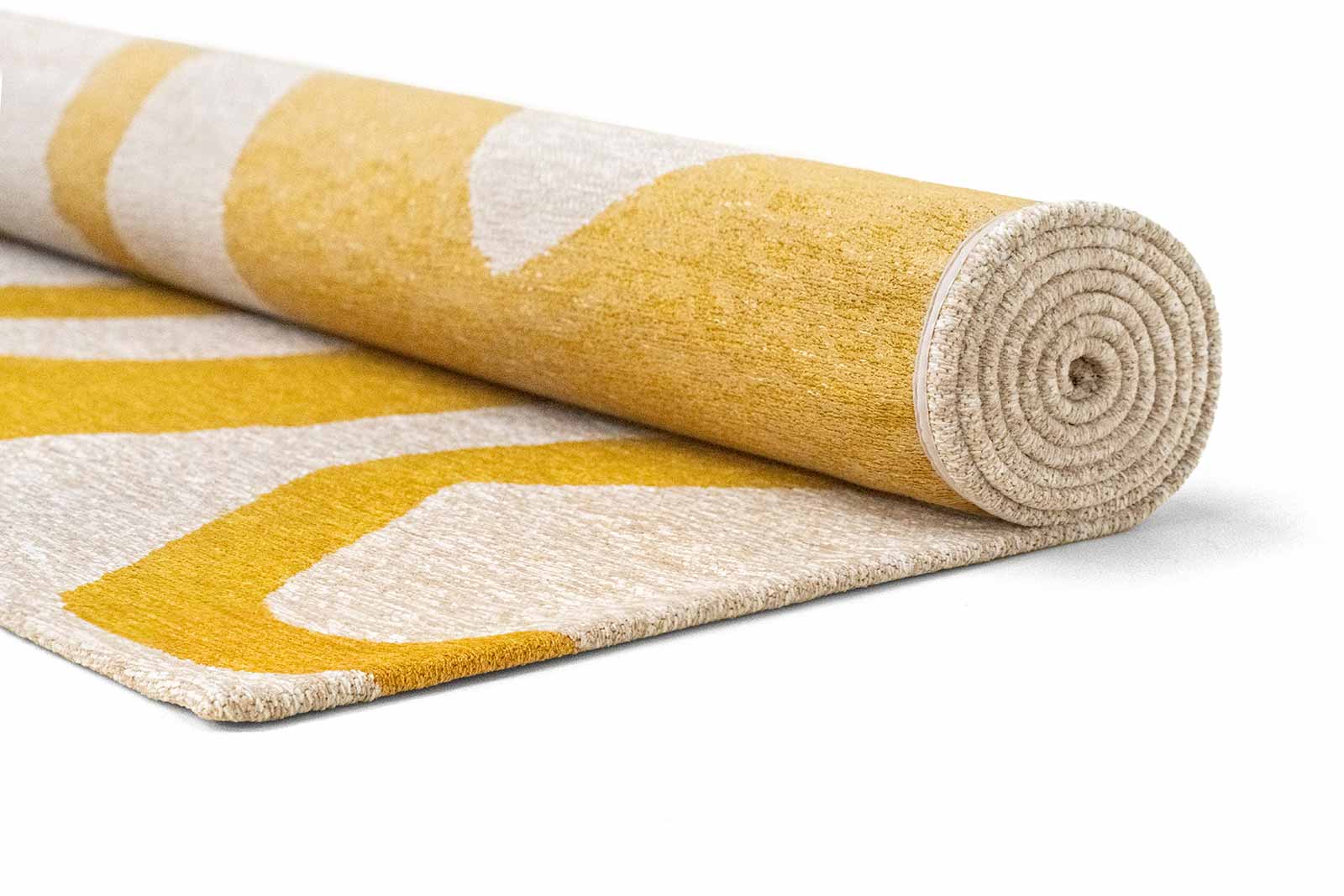 Louis De Poortere teppe Craft 2084 Ribbon Pure Yellow roll
