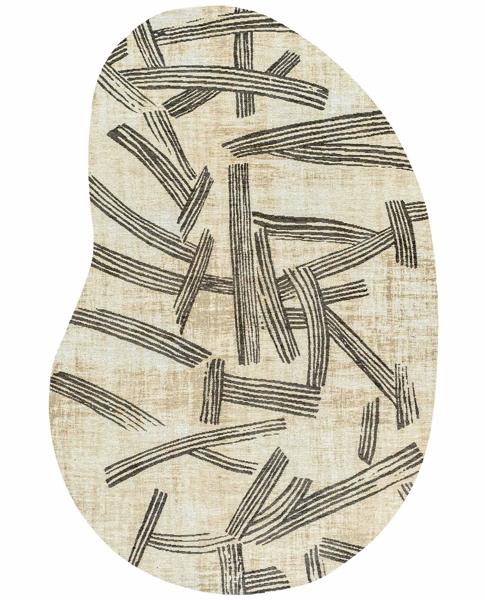 Louis De Poortere teppe Meditation 2067 Kanji Slate peanut 1